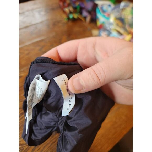 NWOT Trina Turk Women's Plunge Wrap Front One Piece Swimsuit sz 2 - Picture 3 of 5